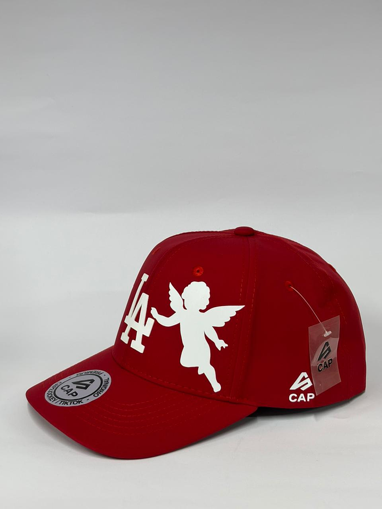 Gorra de lona 6p - Rojo / LA Ángeles  2