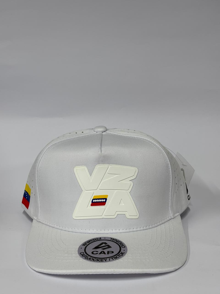 Gorra de lona 5p - Blanco / Vzla full white  1