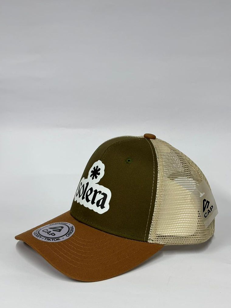 Jockey de malla 6p - Tricolor Tierra / Solera  2