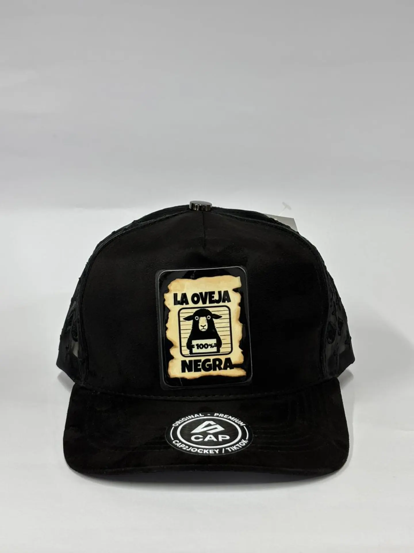 Jockey de gamuza super premium - Negro / Oveja Negra  1