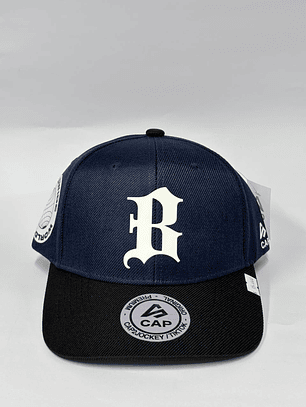 Gorra de lona rustica - Azul M x Negro / Boston B