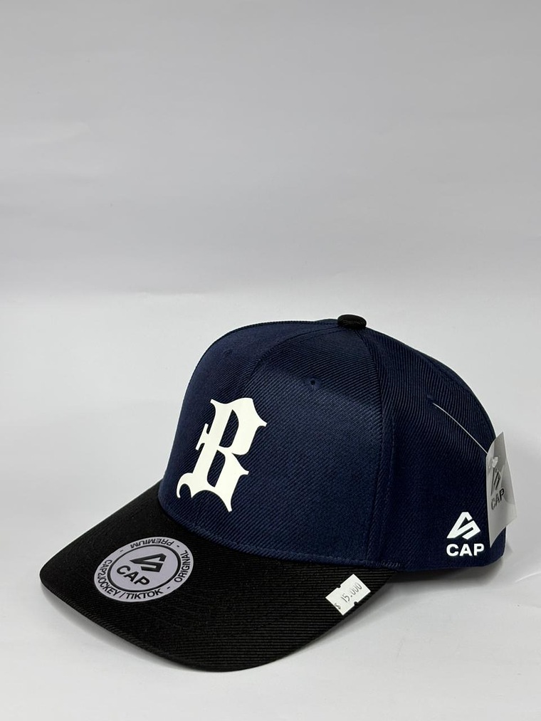 Gorra de lona rustica - Azul M x Negro / Boston B 2