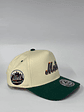 Gorra de lona 5p - Beige x Verde / Mets  - Miniatura 2