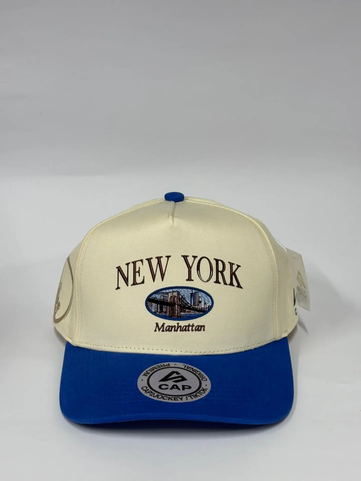 Gorra de lona 5p - Beige x Azul / New York 2.0 1