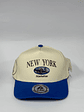 Gorra de lona 5p - Beige x Azul / New York 2.0 - Miniatura 1