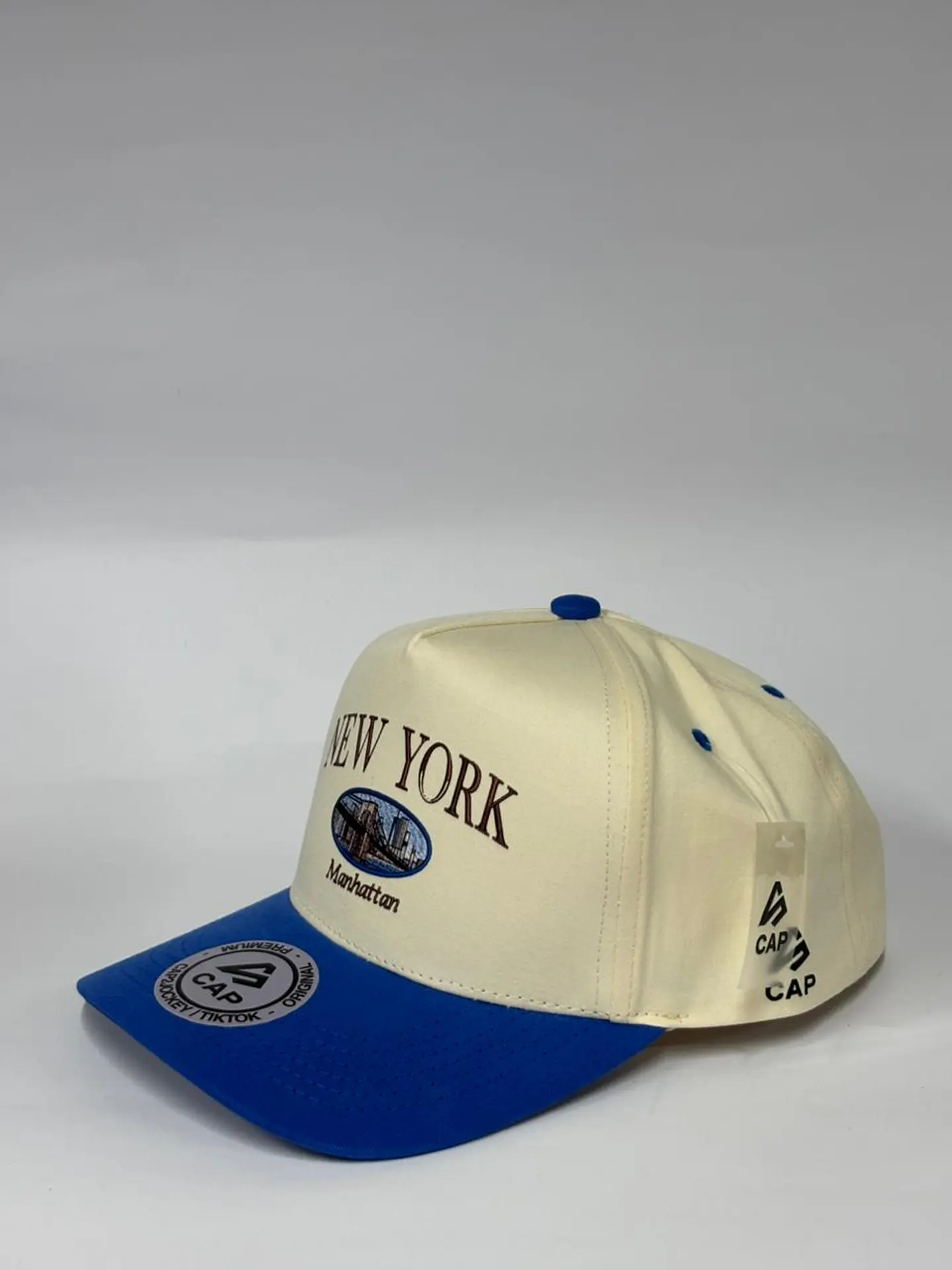Gorra de lona 5p - Beige x Azul / New York 2.0 2