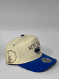 Gorra de lona 5p - Beige x Azul / New York 2.0 - Miniatura 3
