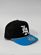 Gorra de lona bitono laser 5p - Negro x Azul R / LA - Miniatura 2