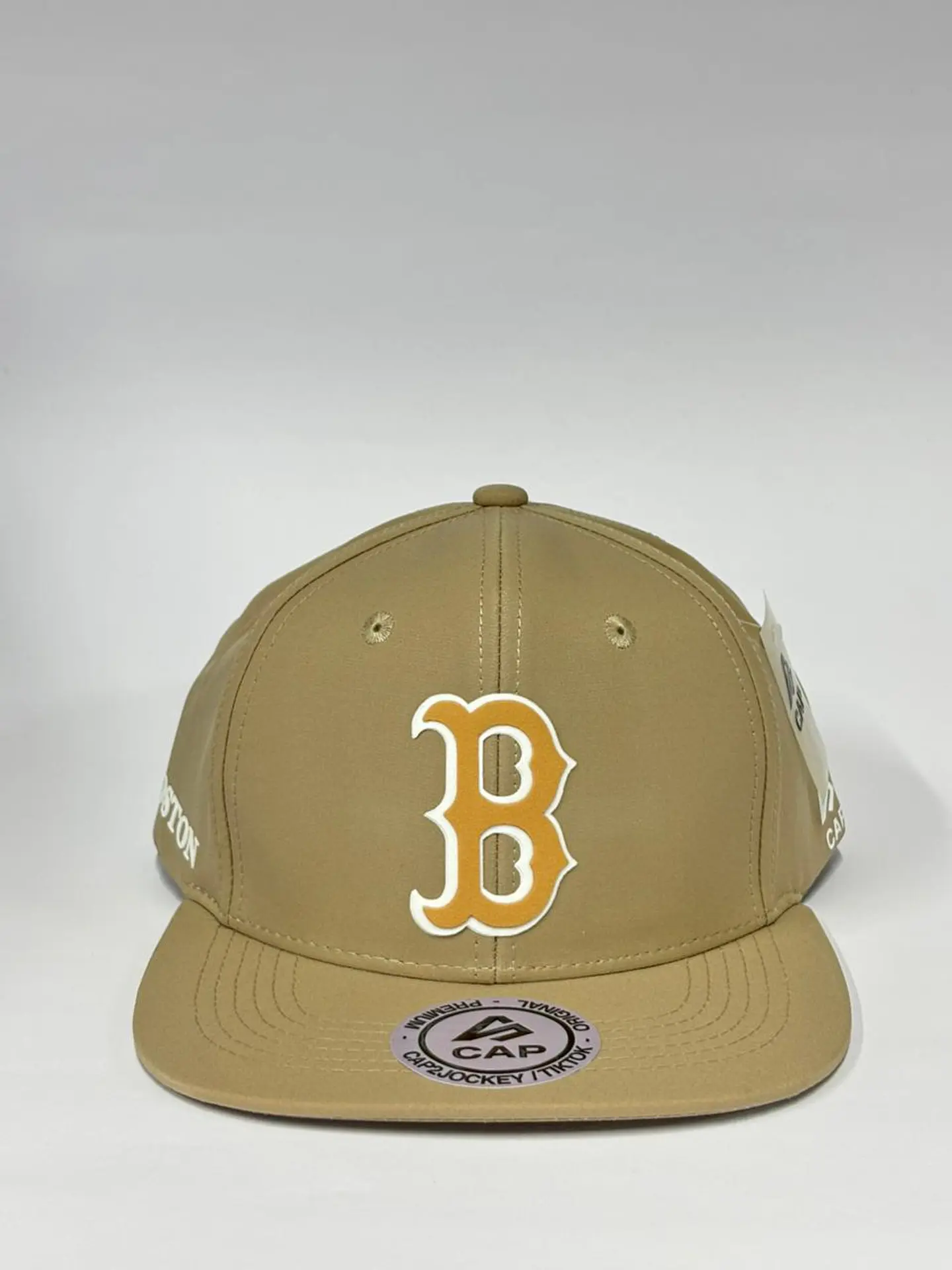 Gorra de lona 6p plana - Beige / Boston B 1