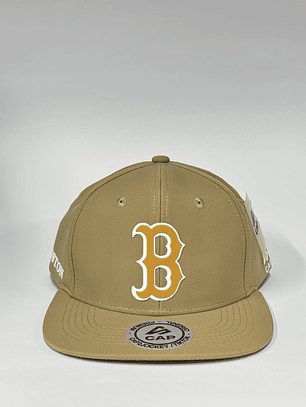 Gorra de lona 6p plana - Beige / Boston B