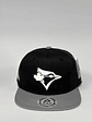 Gorra de lona 6p plana - Bitono Negro x gris - Toronto blue jays - Miniatura 1