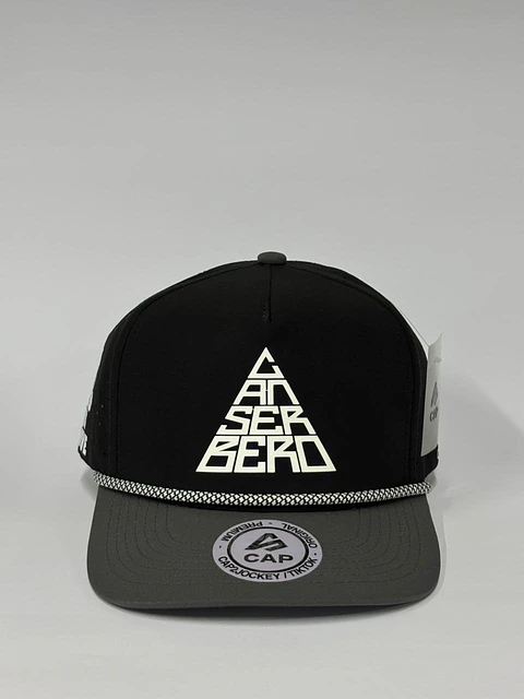 Gorra de lona bicolor 5p - Negro x gris / Canserbero epico