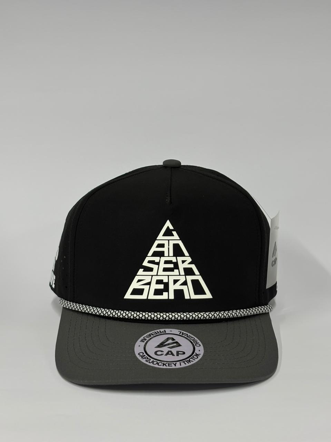 Gorra de lona bicolor 5p - Negro x gris / Canserbero epico 1