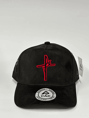 Gorra de gamuza 5p - Negro / Fe profunda 