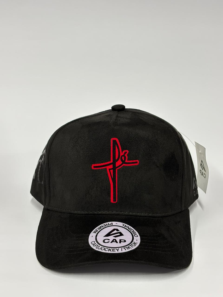 Gorra de gamuza 5p - Negro / Fe profunda  1
