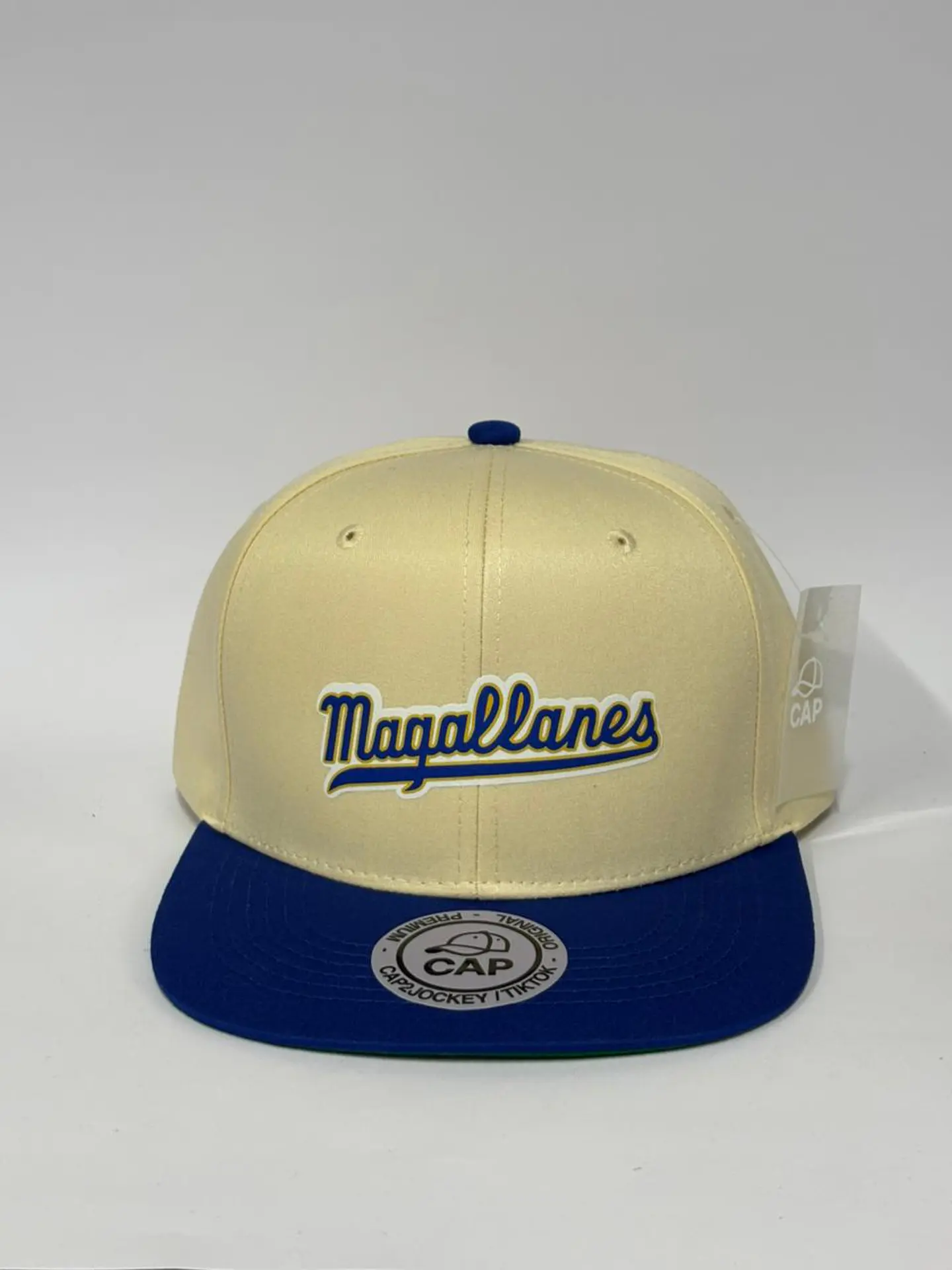 Gorra de lona plana 6p - Beige x Azul R / magallanes  1