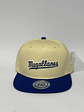 Gorra de lona plana 6p - Beige x Azul R / magallanes  - Miniatura 1