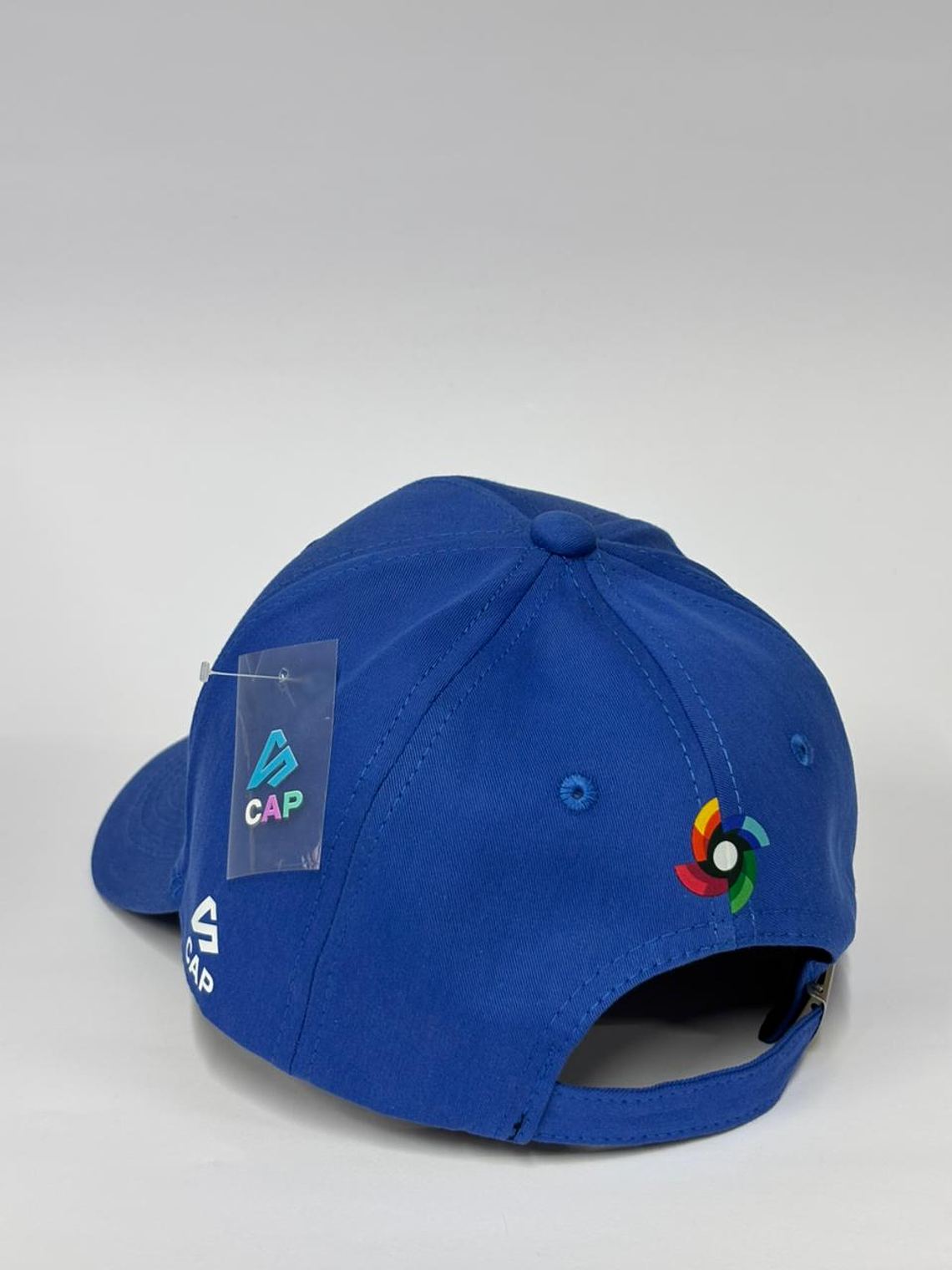 Gorra de lona 6p - azul rey / V venezuela - niño - 3