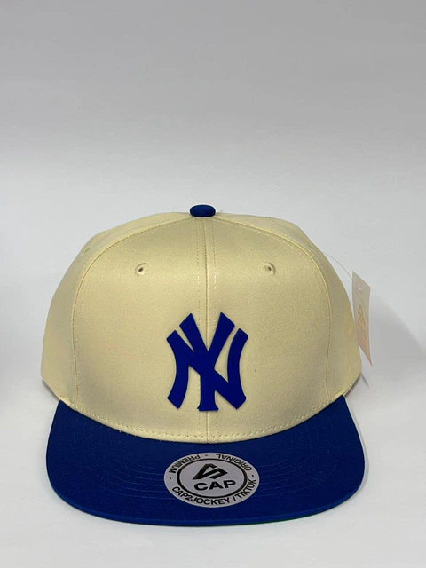 Gorra de lona lisa 6p - Beige x azul r / NY blue 