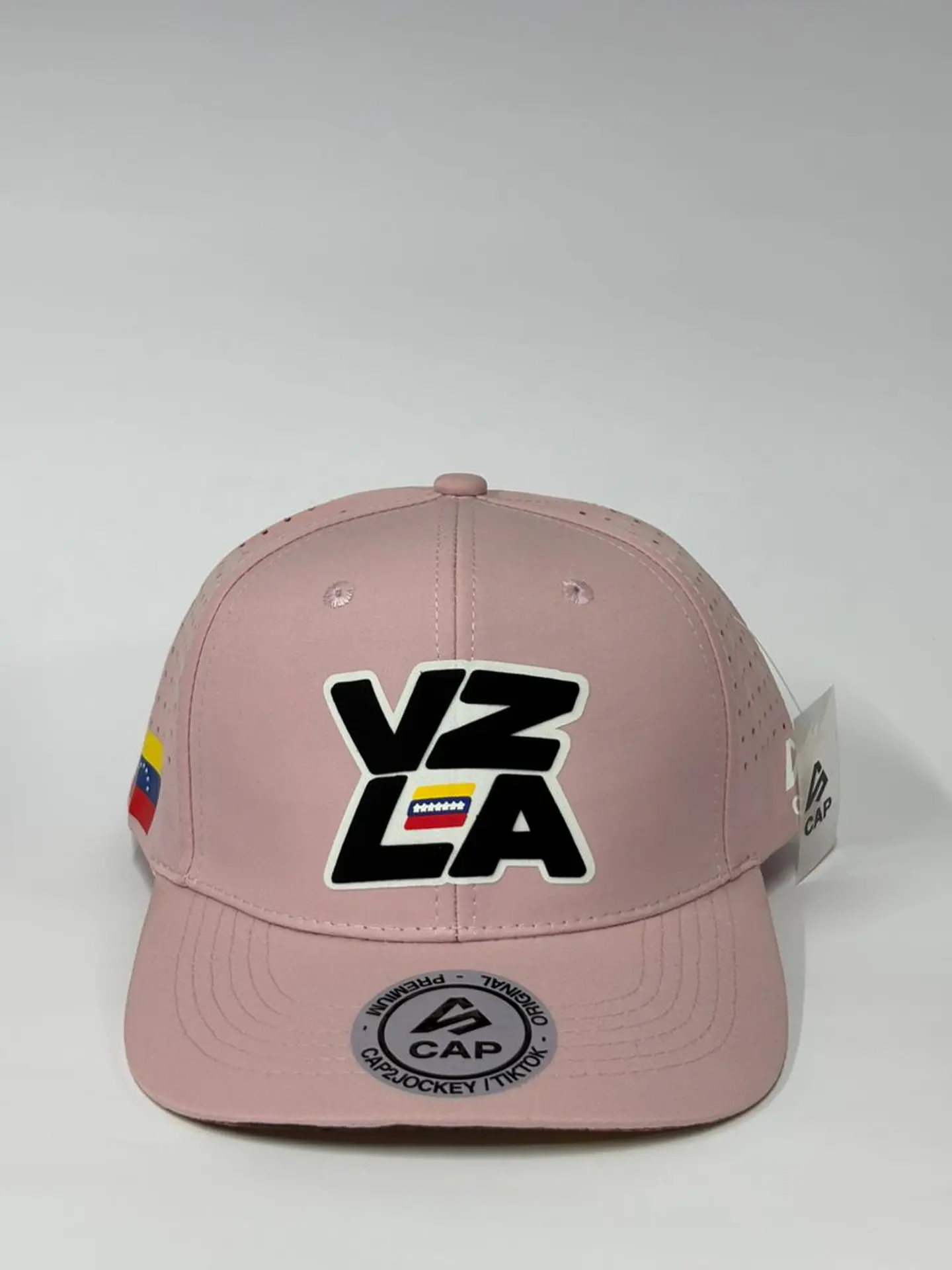 Gorra de lona lisa 6p - Rosado / Vzla pink  1