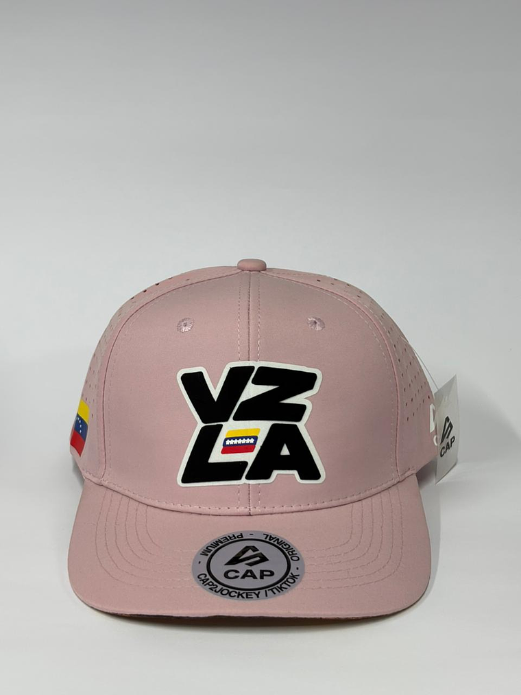 Gorra de lona lisa 6p - Rosado / Vzla pink  1
