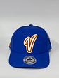Gorra de lona lisa 6p - Azul rey / V venezuela CMB - Miniatura 1