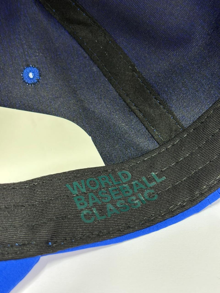 Gorra de lona lisa 6p - Azul rey / V venezuela CMB 4
