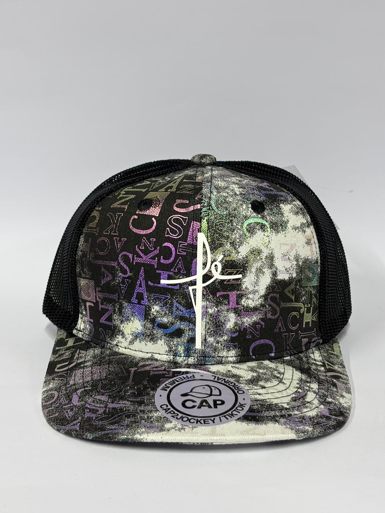 Jockey de malla 6p - Negro tornasol / FE  1