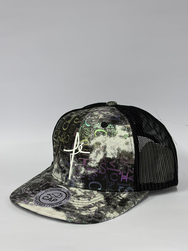 Jockey de malla 6p - Negro tornasol / FE  2