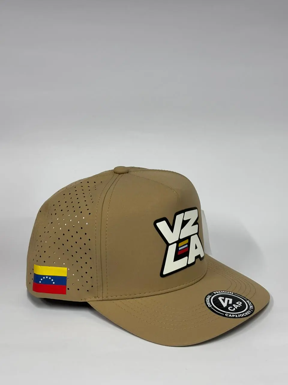 Gorra de lona 5p - Beige / VZLA  blanco 2