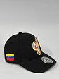 Gorra de lona 6p cerrada - Negro / V Venezuela CMB  - Miniatura 2