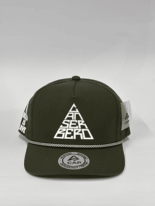 Gorra de lona 5p -  Verde acero / Canserbero 