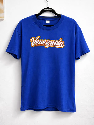 Polera de algodón - Azul Rey / Venezuela - CMB 