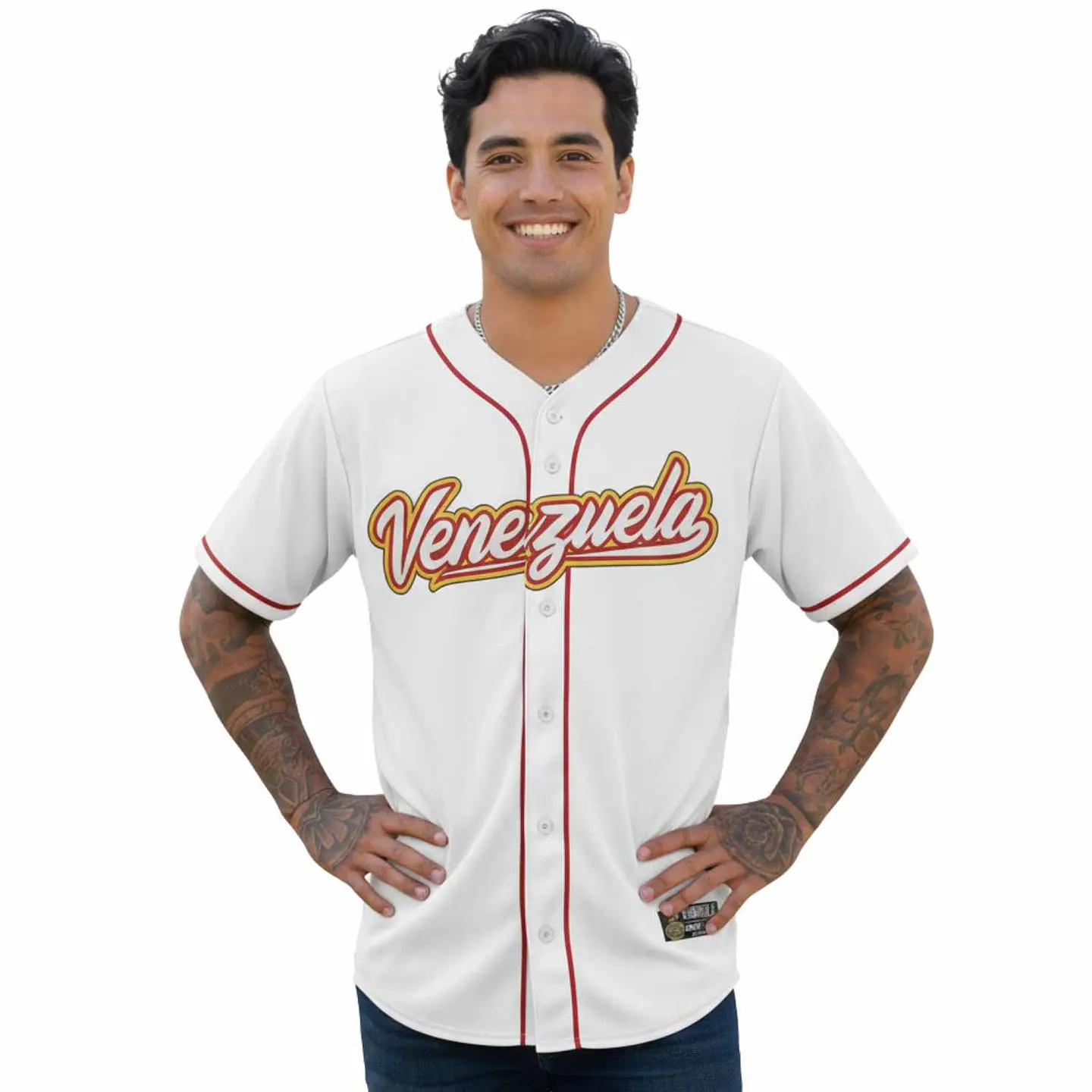 Camisa de Beisbol - Blanco / Venezuela  1