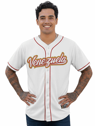 Camisa de Beisbol - Blanco / Venezuela 