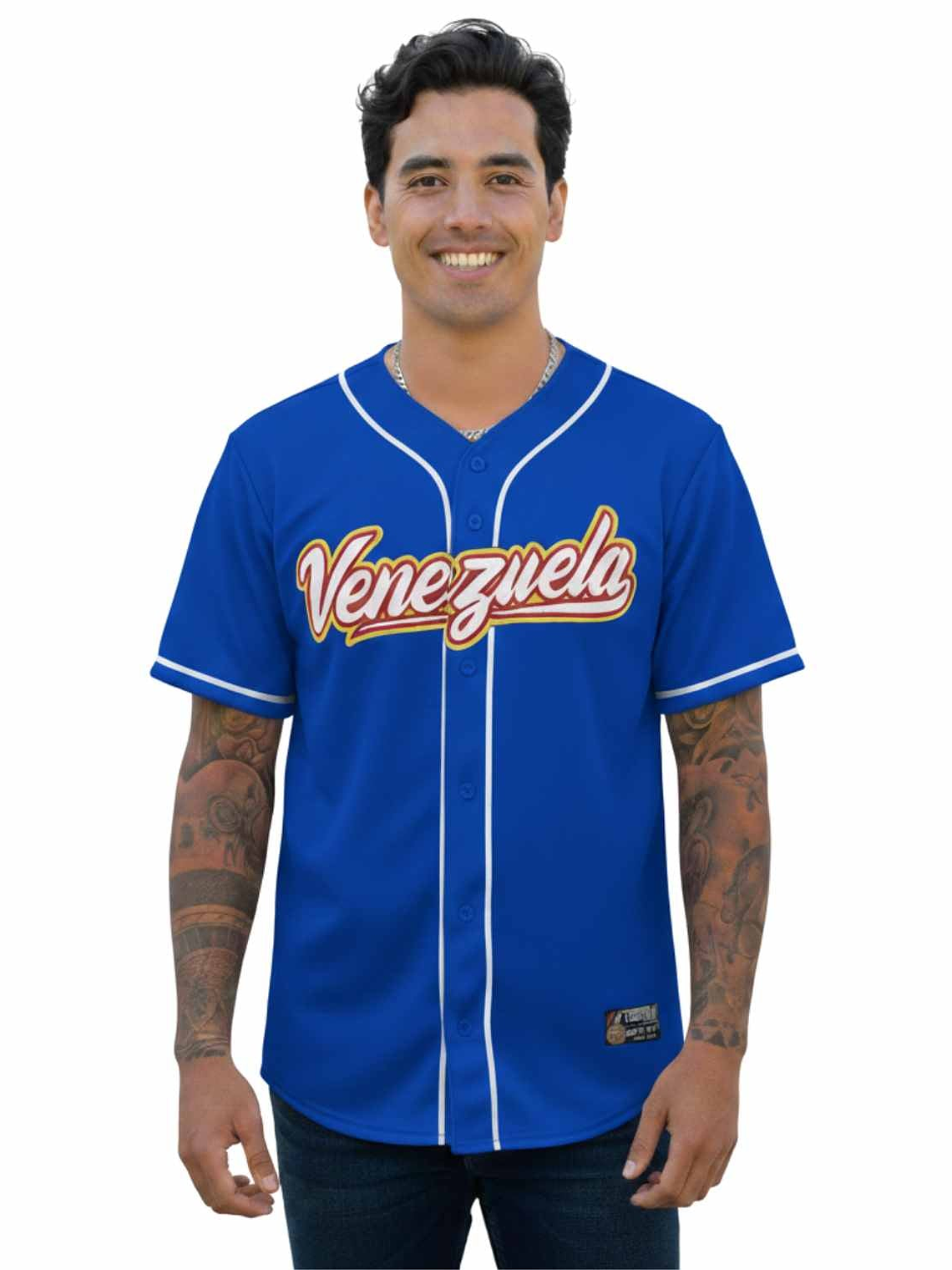 Camisa de Beisbol - Azul Rey  / Venezuela  1