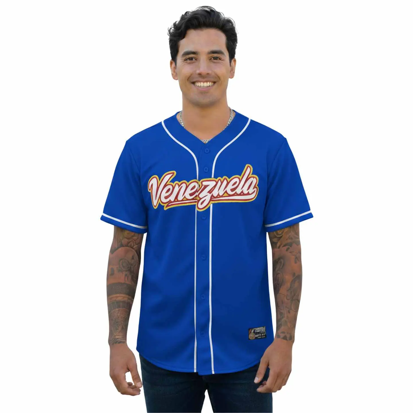 Camisa de Beisbol - Azul Rey  / Venezuela  1