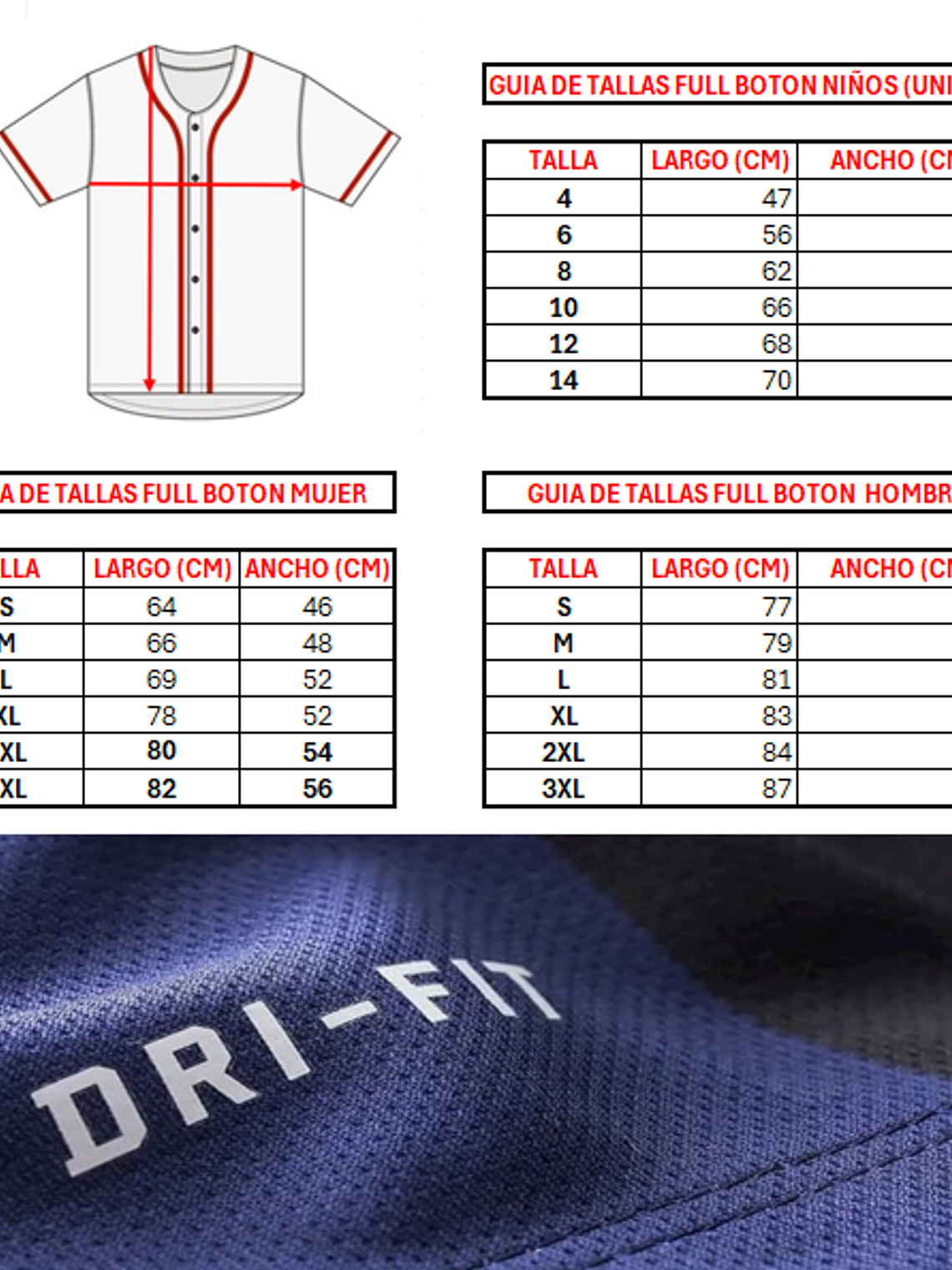 Camisa de Beisbol - Azul Rey  / Venezuela  2