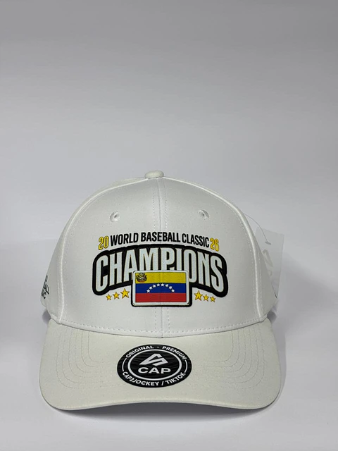 Gorra 6p cerrada completa - Blanco / Champions 