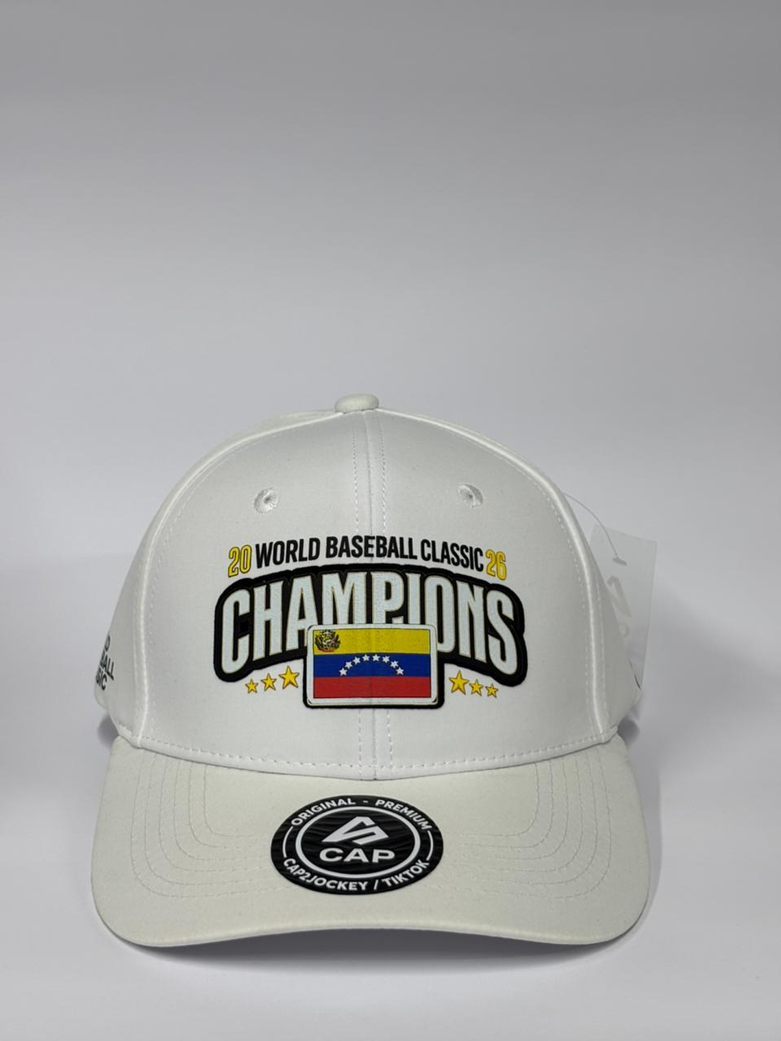 Gorra 6p cerrada completa - Blanco / Champions  1