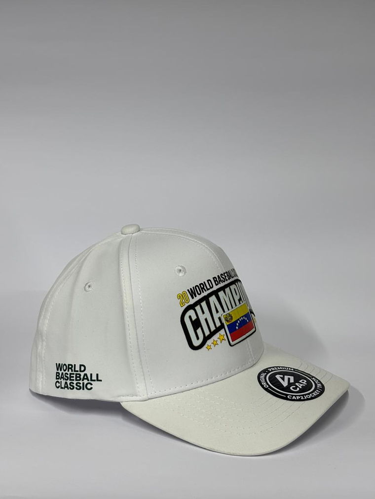 Gorra 6p cerrada completa - Blanco / Champions  2