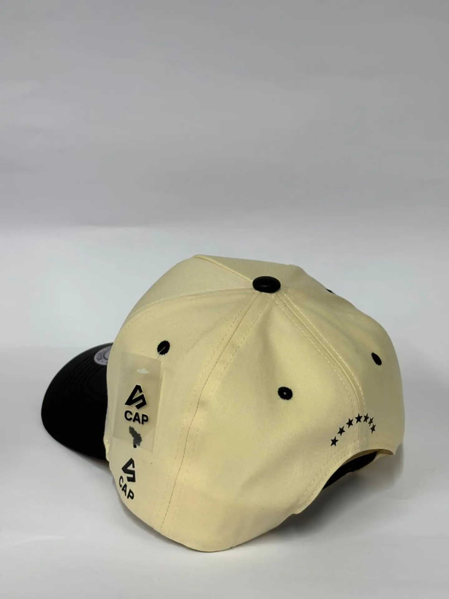 Gorra de lona 5p - Beige x negro / Vzla gold  3