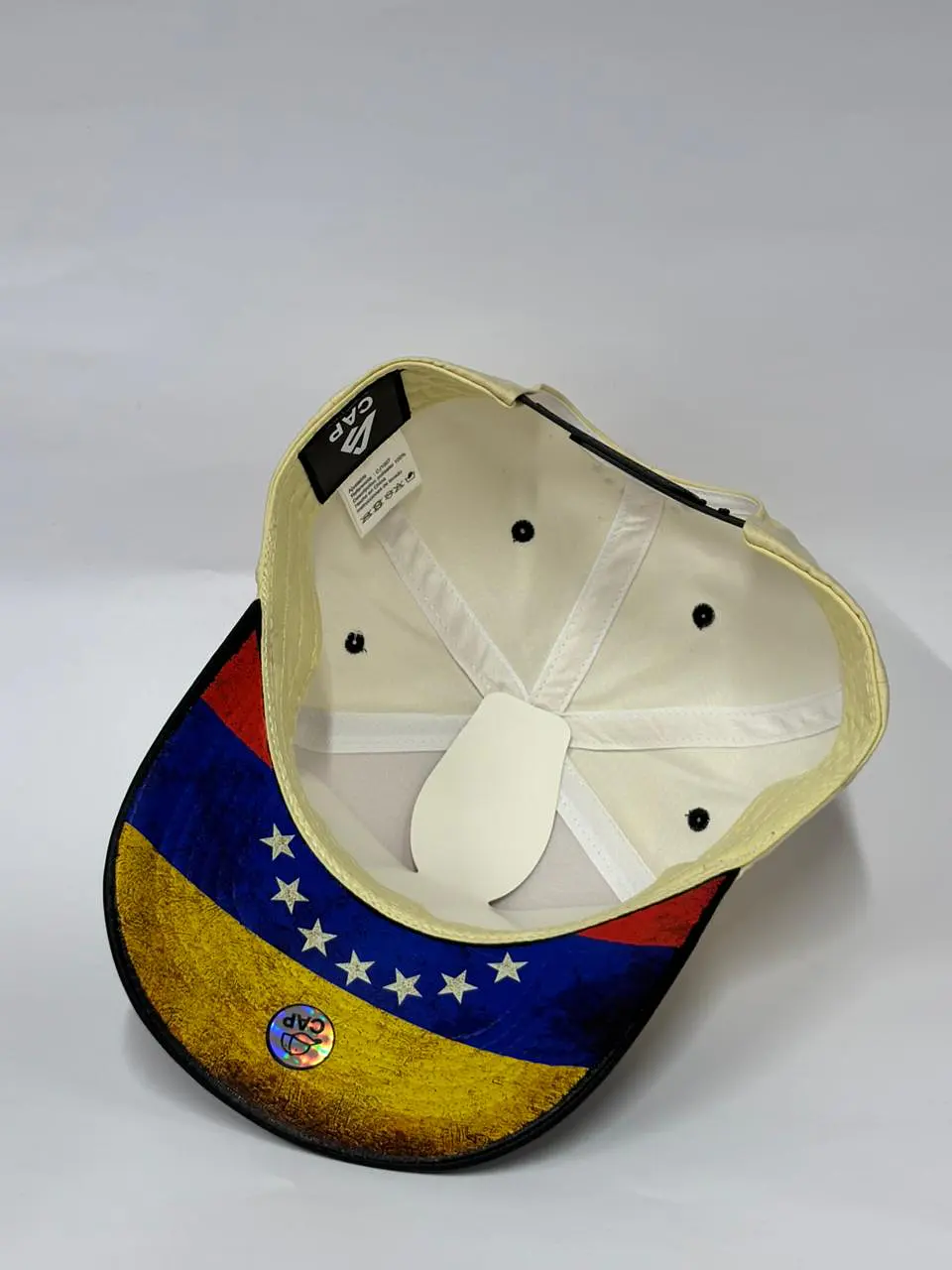 Gorra de lona 5p - Beige x negro / Vzla gold  4