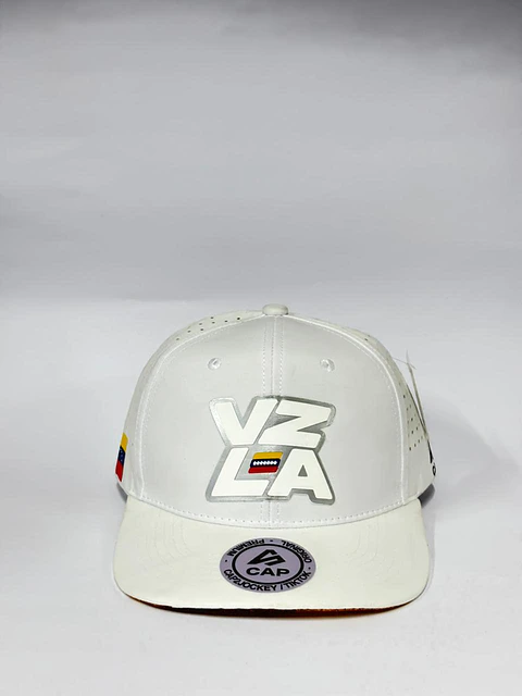 Gorra de lona 6p - Blanco / Vzla silver 