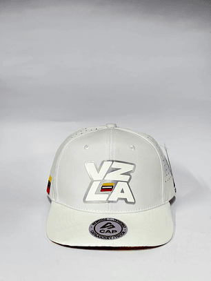 Gorra de lona 6p - Blanco / Vzla silver 