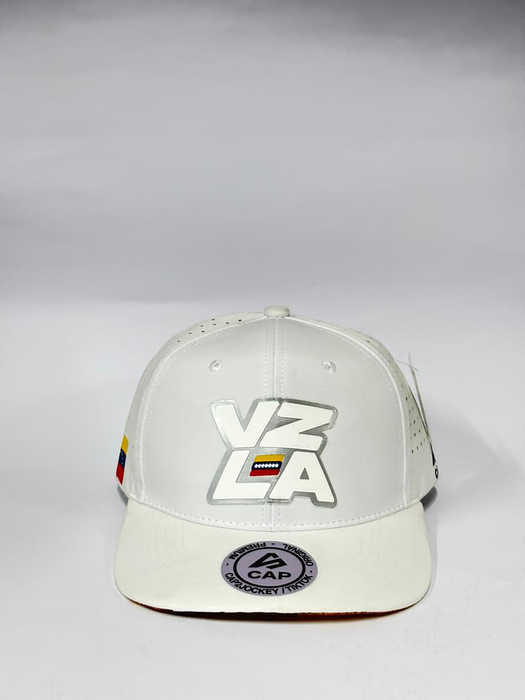 Gorra de lona 6p - Blanco / Vzla silver  1