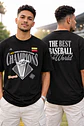 Polera de algodón 100% - Negro / Champions Venezuela   - Miniatura 3