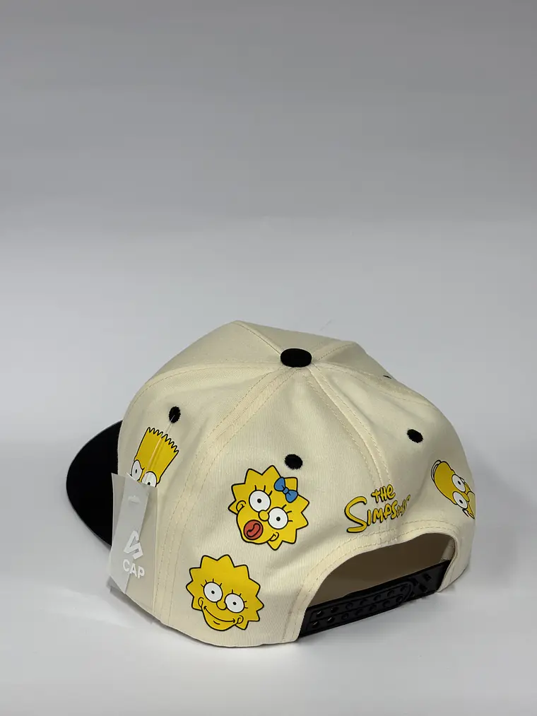 Gorra de lona 5p - beige x negro / NY x the simpsons  3