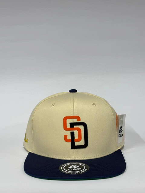 Gorra plana 6p lona - Beige x Azul M / San diego x The Simpson 
