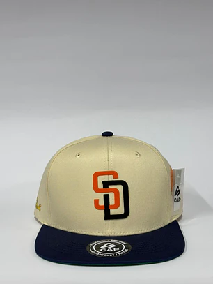 Gorra plana 6p lona - Beige x Azul M / San diego x The Simpson 